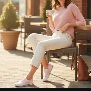 Cabi jeans kick it crop white Pants size 10